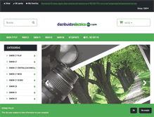 Tablet Screenshot of distribuidorelectrico.com